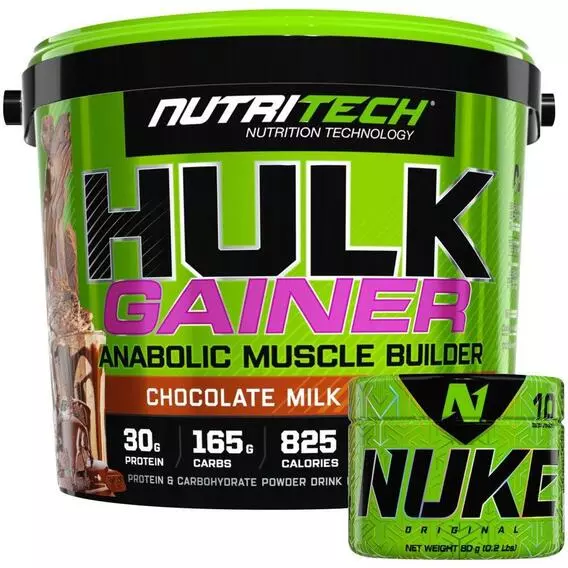 NUTRITECH Hulk Gainer Bucket 4kg Chocolate