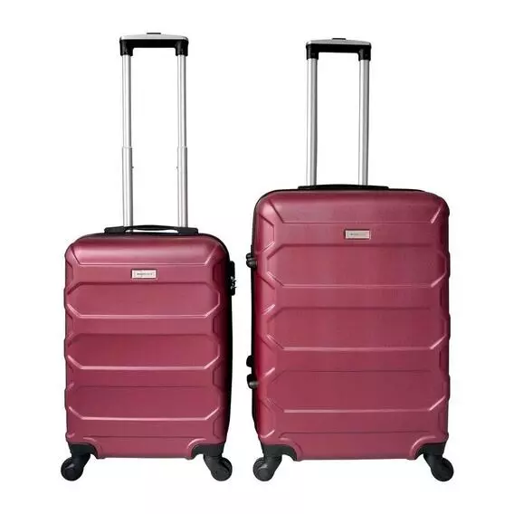 Mainstays 2 Piece Berry ABS Travel Set