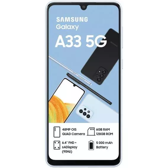 Samsung Galaxy A33 5G Awesome Blue 128GB Samsung Galaxy A33 5G Awesome Blue 128GB