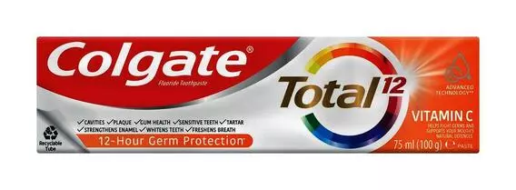 Colgate Total Toothpaste Vitamin C 75 ML Colgate Total Toothpaste Vitamin C 75 ML