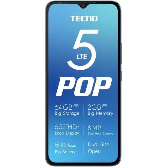 Tecno Pop 5 Ice Blue LTE 64GB DS Tecno Pop 5 Ice Blue LTE 64GB DS