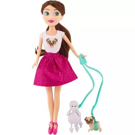 Sparkle Girls Doll Dog Walker 10.5 IN