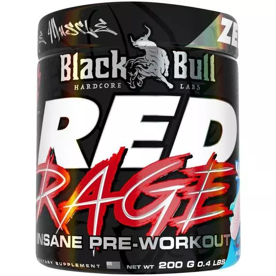 NUTRITECH Black Bull Rage Pre-W/O 200g Sour NUTRITECH Black Bull Rage Pre-W/O 200g Sour