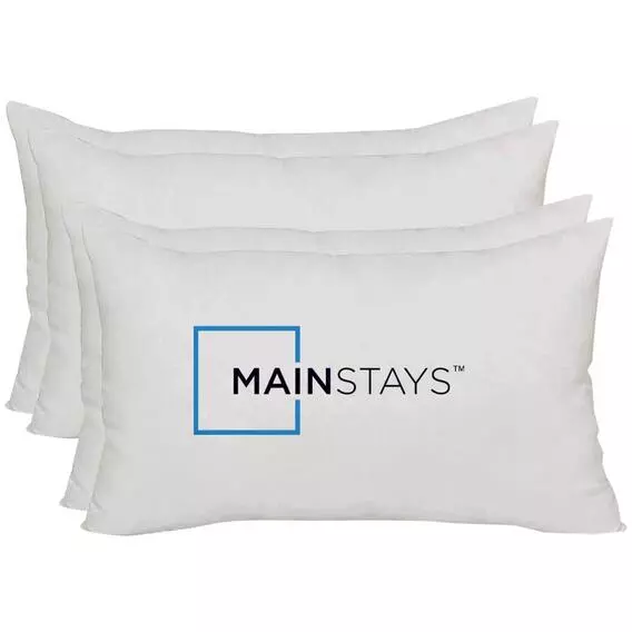 Mainstays 4 Pack Hollowfibre Pillows Mainstays 4 Pack Hollowfibre Pillows