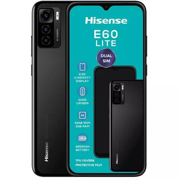 Hisense E60 LITE Black Dual Sim VC