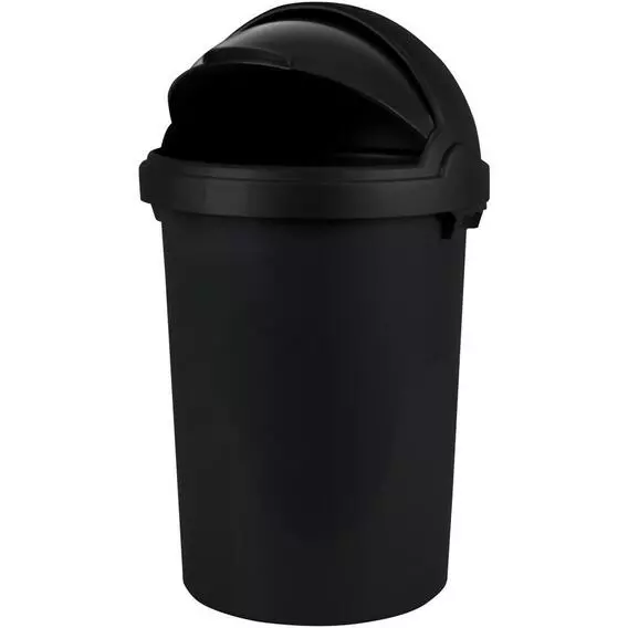 Otima 50L Fliptop AllBlack Bin Otima 50L Fliptop AllBlack Bin