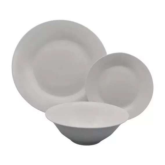 Mainstays MAINSTAY 12 PCS WHITE DINNER SET WHT