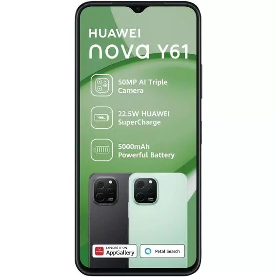 Huawei nova Y61 Black 64GB 4G Dual Sim Huawei nova Y61 Black 64GB 4G Dual Sim