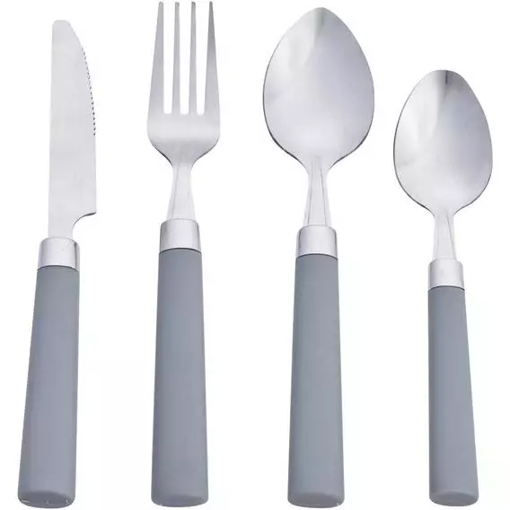 KOGA 16 PCS CUTLERY TUBE SET GREY