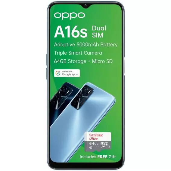 OPPO A16s Pearl Blue 64GB Dual Sim