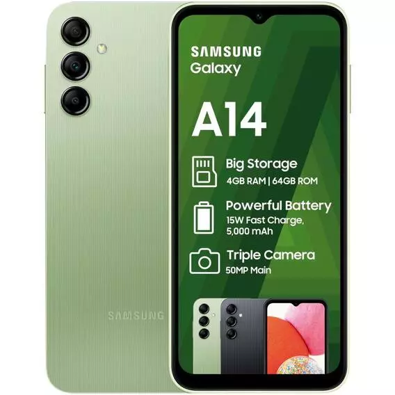 Samsung Galaxy A14 64GB DS Light Green