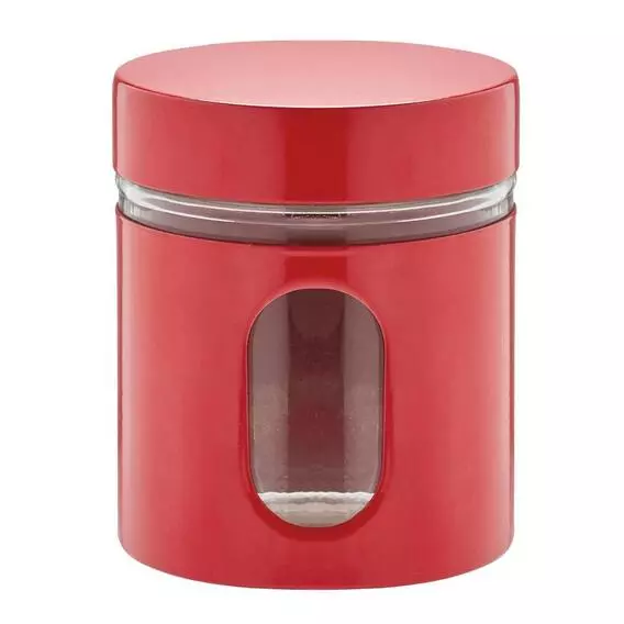 No Brand Glass Canister RED No Brand Glass Canister RED