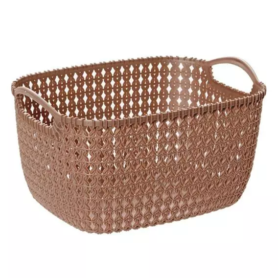 Formosa Knit Basket Medium BRONZE