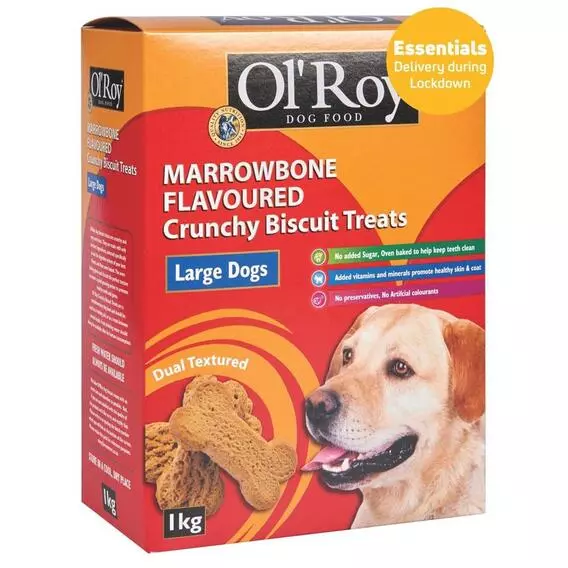 Ol Roy Large Dog Biscuits MARROW 1kg