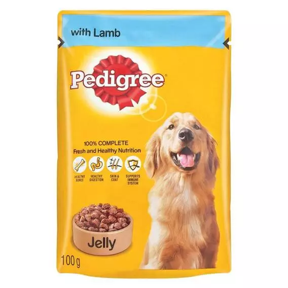 Pedigree Dog Food LAMB IN JELLY 100g