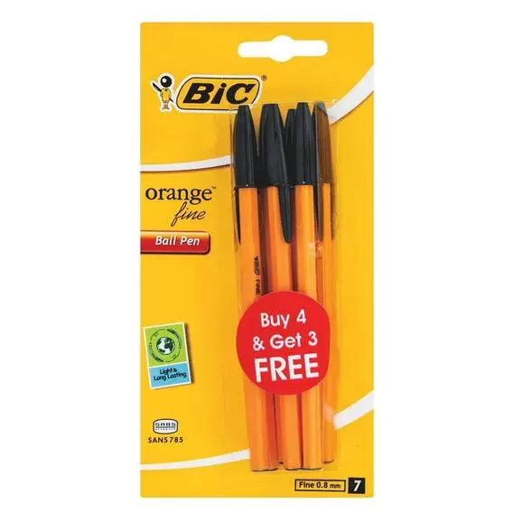 BIC Orange Fine 4+3 BLACK BIC Orange Fine 4+3 BLACK