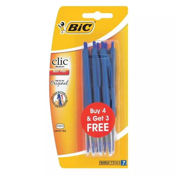 BIC Clic Medium 4+3 BLUE BIC Clic Medium 4+3 BLUE