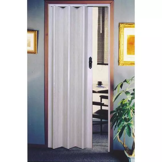 Mainstay 10mm Pvc Folding Door WHITE