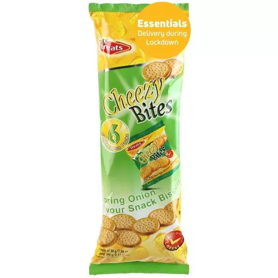 Tasty Treats Cheezy Bites 6x30G SPRING ONION 30g Tasty Treats Cheezy Bites 6x30G SPRING ONION 30g