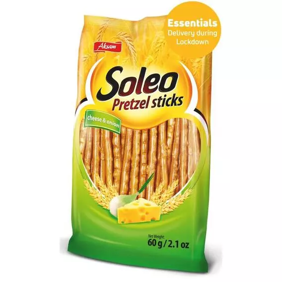 Soleo Pretzel Pretzel Sticks CHEESE & ONION 60g Soleo Pretzel Pretzel Sticks CHEESE & ONION 60g