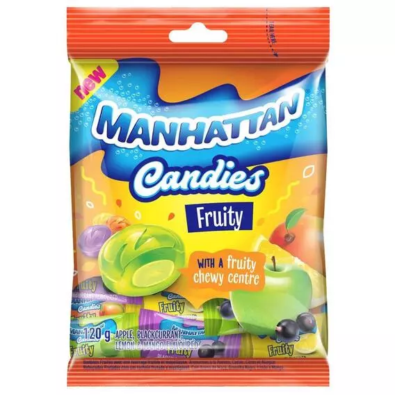 Manhattan Candies Fruity MIXED FRUIT 120g Manhattan Candies Fruity MIXED FRUIT 120g