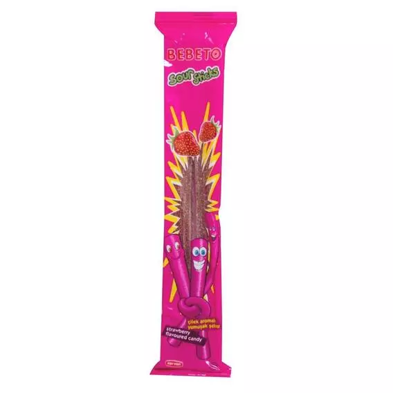 Bebeto Sour Sticks Pack STRAWBERRY 35g Bebeto Sour Sticks Pack STRAWBERRY 35g