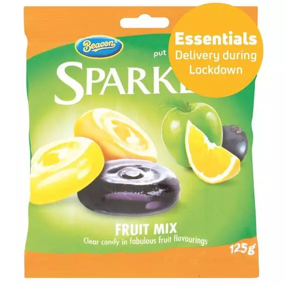 Sparkle Sweet Packet MIXED FRUIT 125g Sparkle Sweet Packet MIXED FRUIT 125g