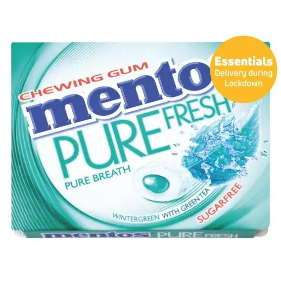 Mentos Gum Pure Fresh Wintergreen MIXED FRUIT 15g