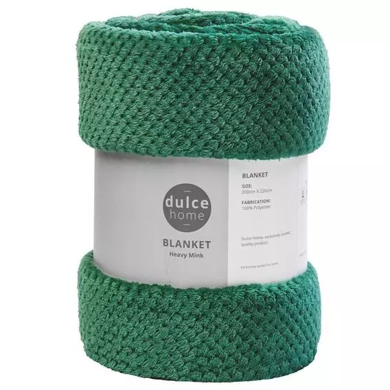 Dulce Dulce Bobble Green Blanket GREEN