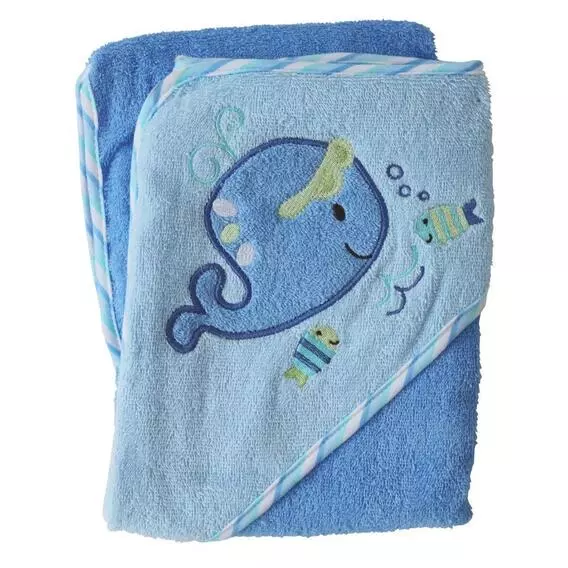 Snuggle Time Hooded Towel - Blue Whale BLUE Snuggle Time Hooded Towel - Blue Whale BLUE