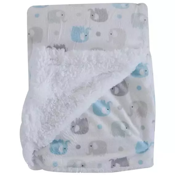Snuggle Time SHERPER FLEECE BLKT BLUE