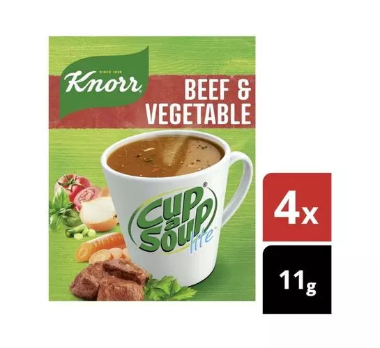 Knorr Cup A Soup Lite Beef & Veg (1x10) Knorr Cup A Soup Lite Beef & Veg (1x10)