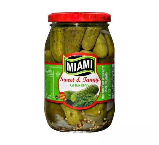 Miami Sweet & Tangy Gherkins (12x380g) Miami Sweet & Tangy Gherkins (12x380g)