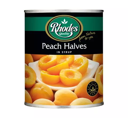 Rhodes Choice Peach (All Variants) (6x825g) Rhodes Choice Peach (All Variants) (6x825g)