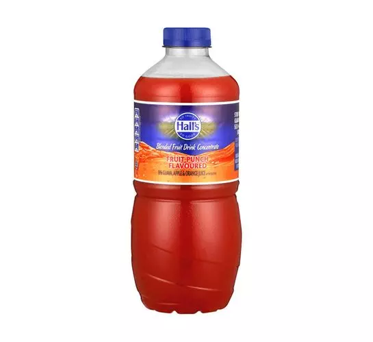 Halls Fruit Juice Fruit Punch (8x1.25L) Halls Fruit Juice Fruit Punch (8x1.25L)