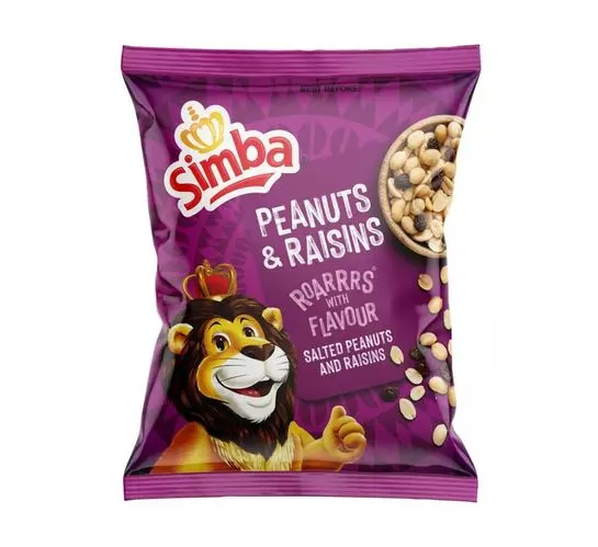 Simba Peanuts & Raisins (24x150g) Simba Peanuts & Raisins (24x150g)