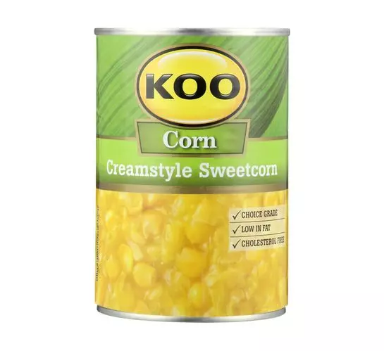 KOO Sweetcorn Creamstyle (12x415g) KOO Sweetcorn Creamstyle (12x415g)