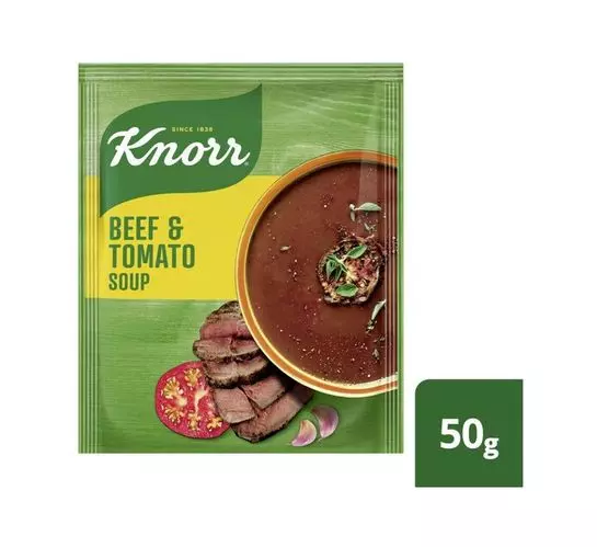 Knorr Packet Soup Beef And Tomato (10x50g) Knorr Packet Soup Beef And Tomato (10x50g)