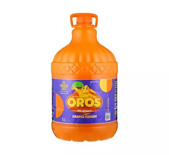 Brookes Oros Orange Squash (1x5L)