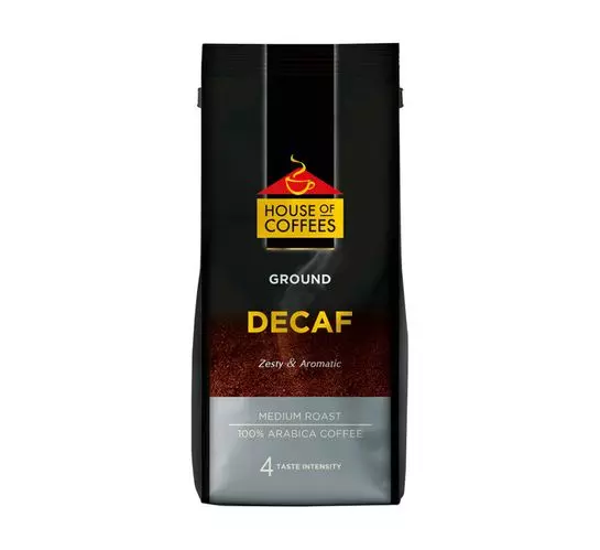 House Of Coffees Pure Ground Coffee Caffeine Free (1x250g) House Of Coffees Pure Ground Coffee Caffeine Free (1x250g)