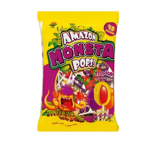 Amazon Monsta Pops Lollipops Tropical (1x48's)