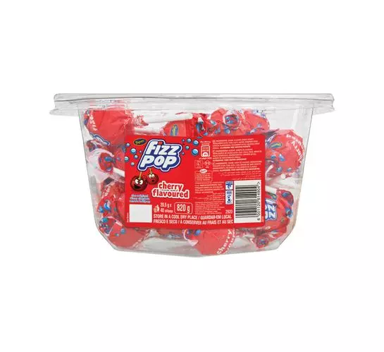 Beacon Fizz Pops Lollipops Cherry (1x40's) Beacon Fizz Pops Lollipops Cherry (1x40's)