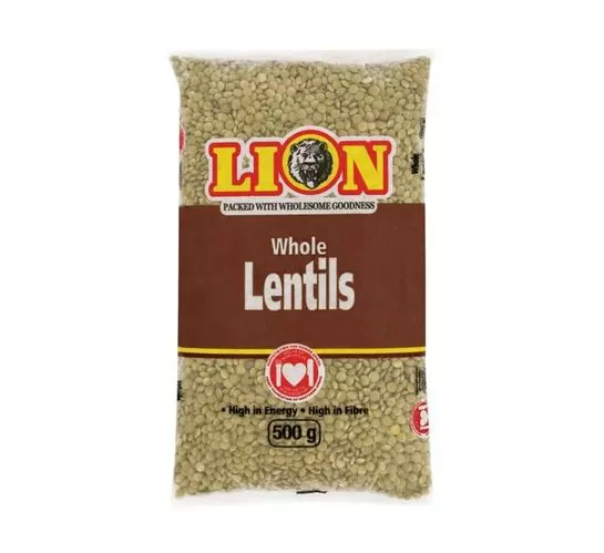 Lion Whole Brown Lentils (1x500g)