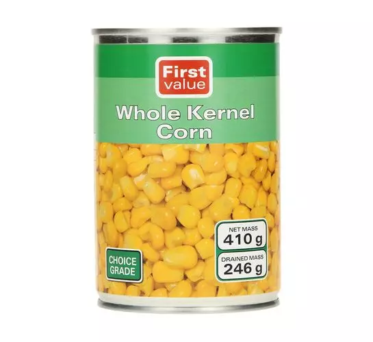 First Value Whole Kernel Corn (12x410g) First Value Whole Kernel Corn (12x410g)