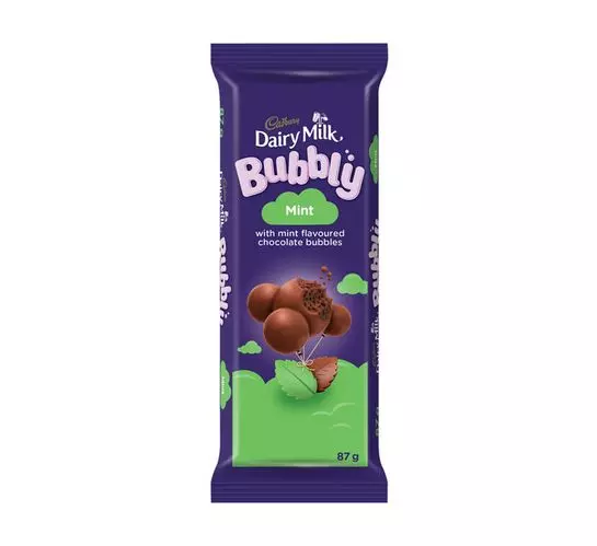 Cadbury Slabs Bubbly Mint (24x87g)