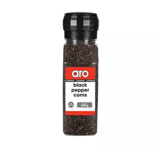 ARO Black Peppercorn Grinder (1x600g)