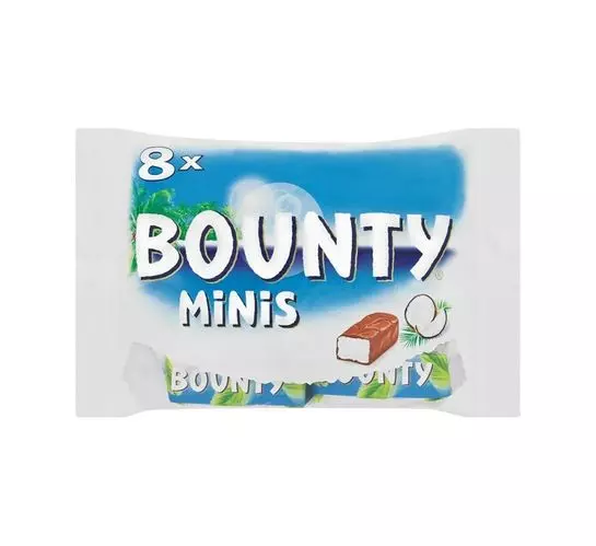 Bounty Mini Chocolate Bars (1x250g) Bounty Mini Chocolate Bars (1x250g)