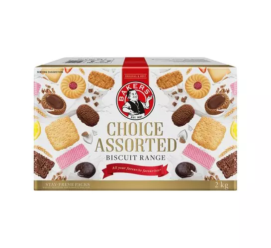 Bakers Biscuits Choice Assorted (2x2kg)