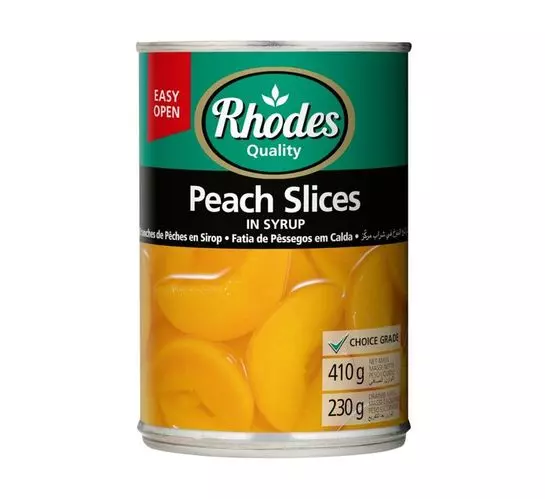 Rhodes Peach Slices In Syrup (1x410g) Rhodes Peach Slices In Syrup (1x410g)