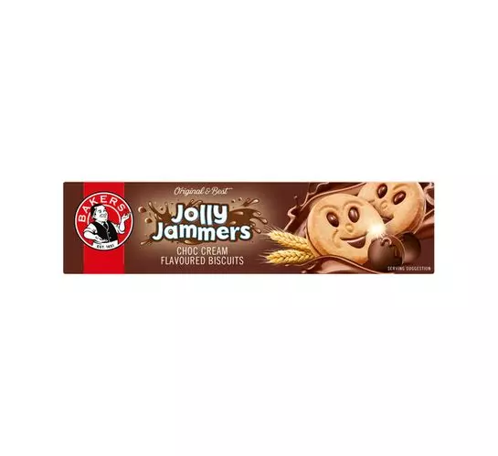 Bakers Jolly Jammers Biscuit Choc Cream (1x200g)